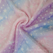 Tissu textile de flanelle d&#39;aluminium d&#39;estampage à chaud